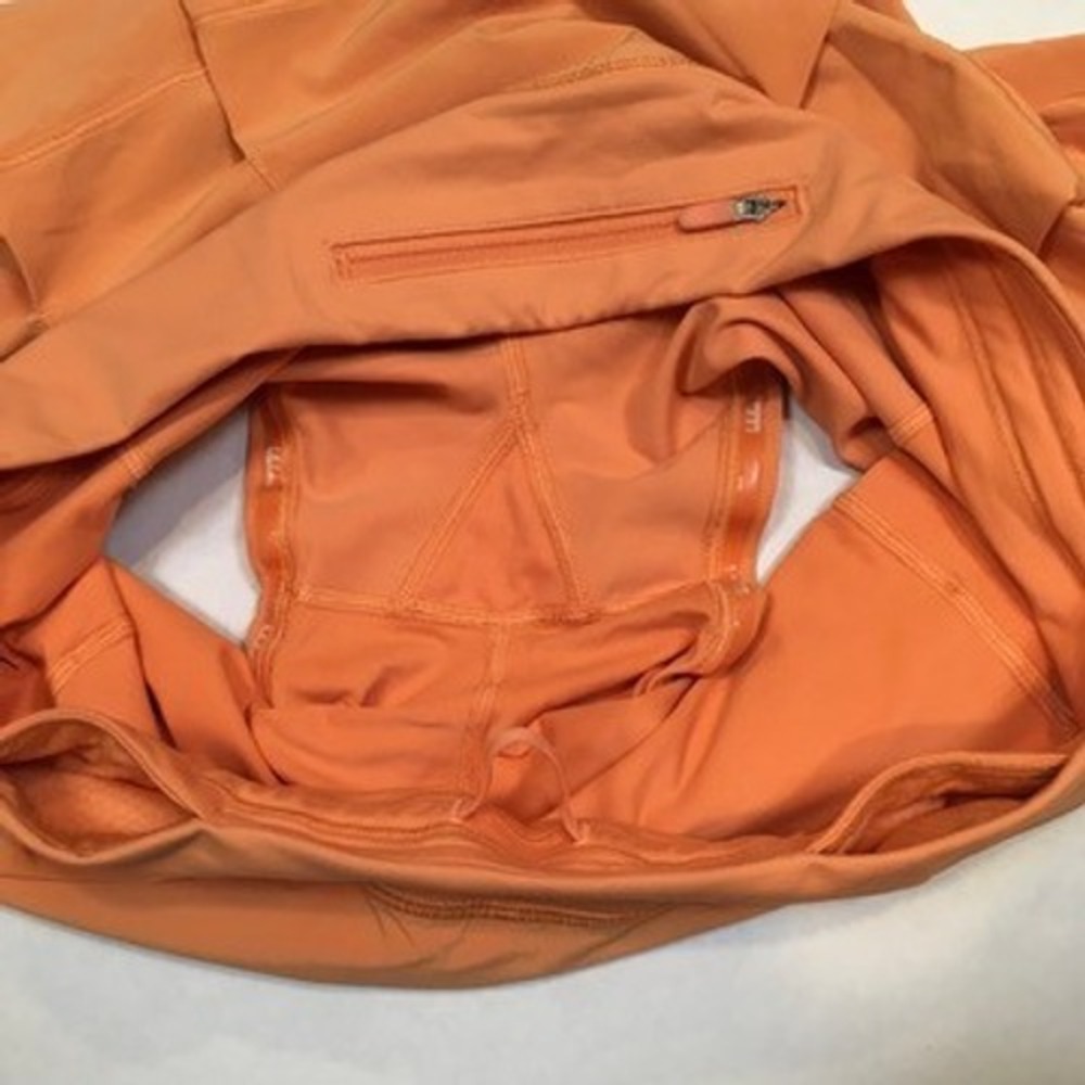 Lululemon Pace Rival Skirt Skort Sz 10 Regular Orange Pickleball Tennis Run - Picture 14 of 15